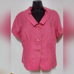 Lafayette 148  pink blazer, Women's size 12. Perfect over sleeveless dresses.